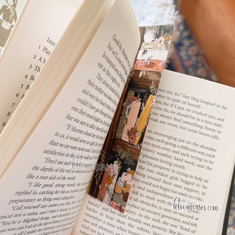 Bookshelf Garden Double Sided Bookmark