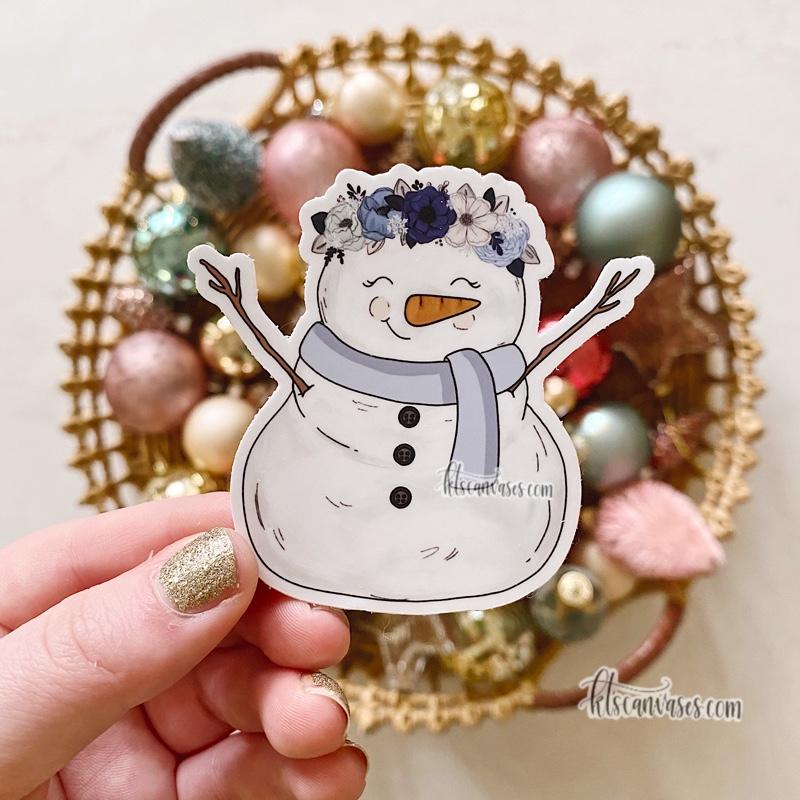 Winter Snowman Sticker