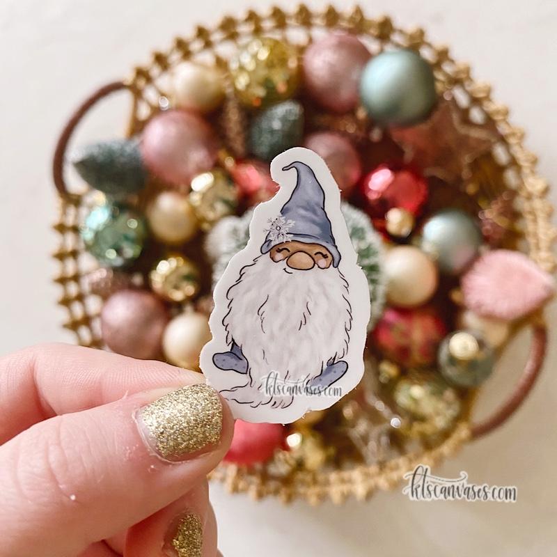 Mini Winter Gnome Sticker
