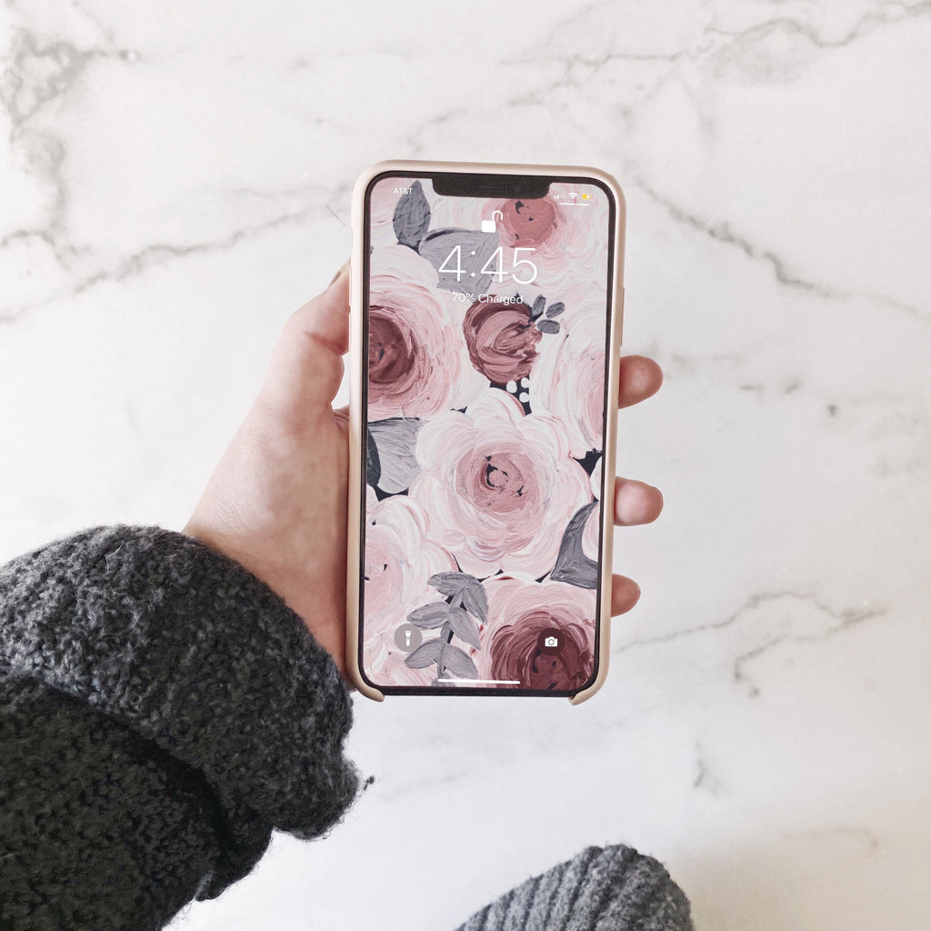Soft Florals Phone Wallpaper (Digital Download)