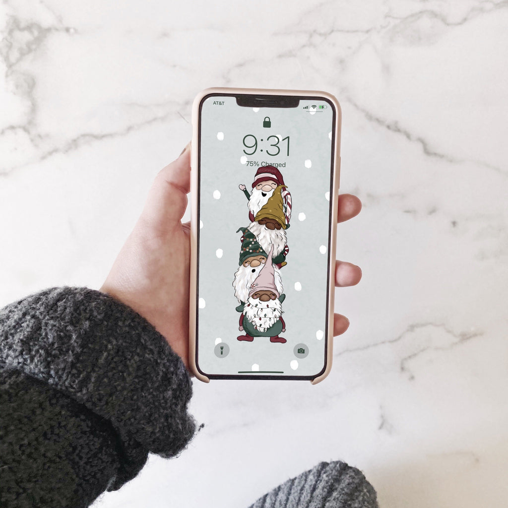 Little Gnomes Phone Wallpaper (Digital Download)