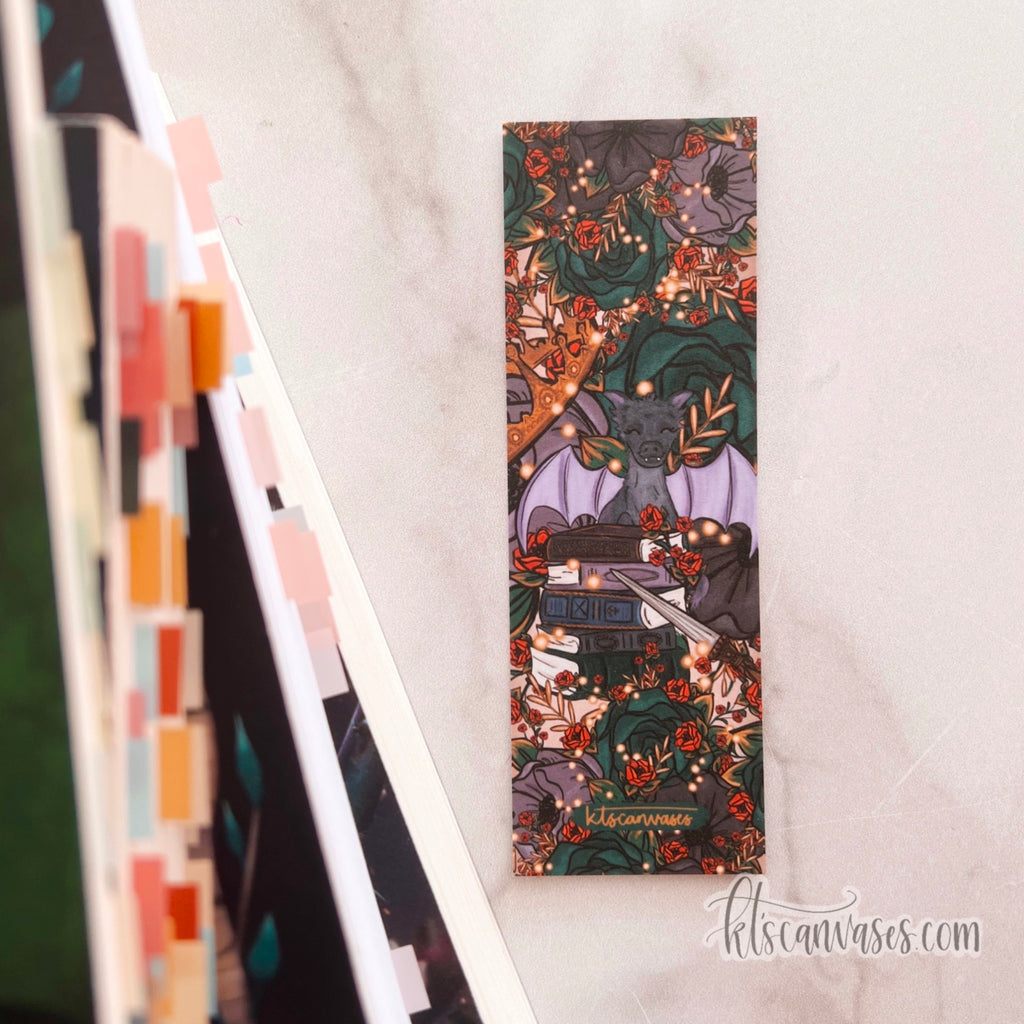 Fantasy Story Florals Double Sided Bookmark