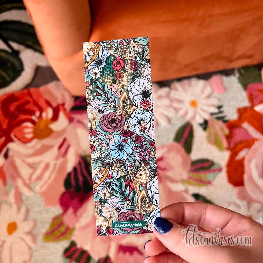 Fairy Tale Florals Double Sided Bookmark