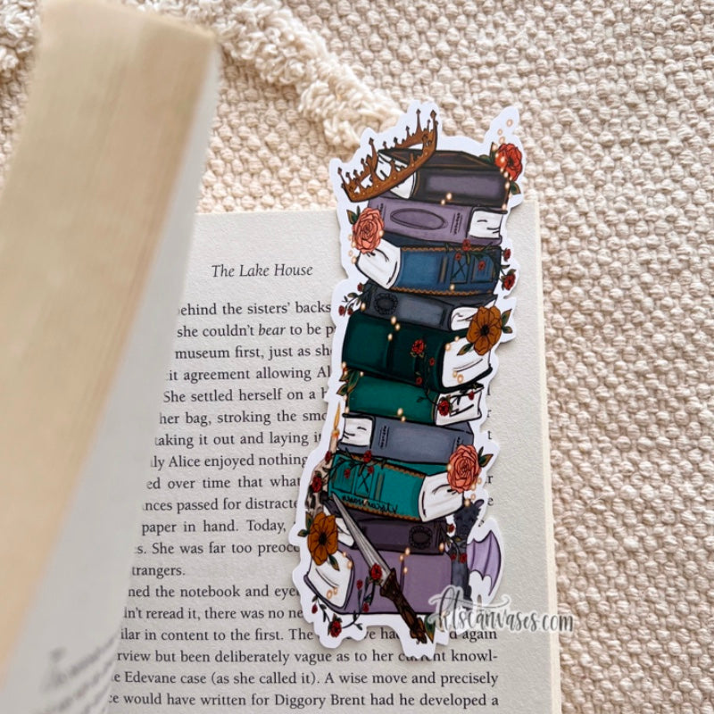 Fantasy Florals Double Sided Bookmark