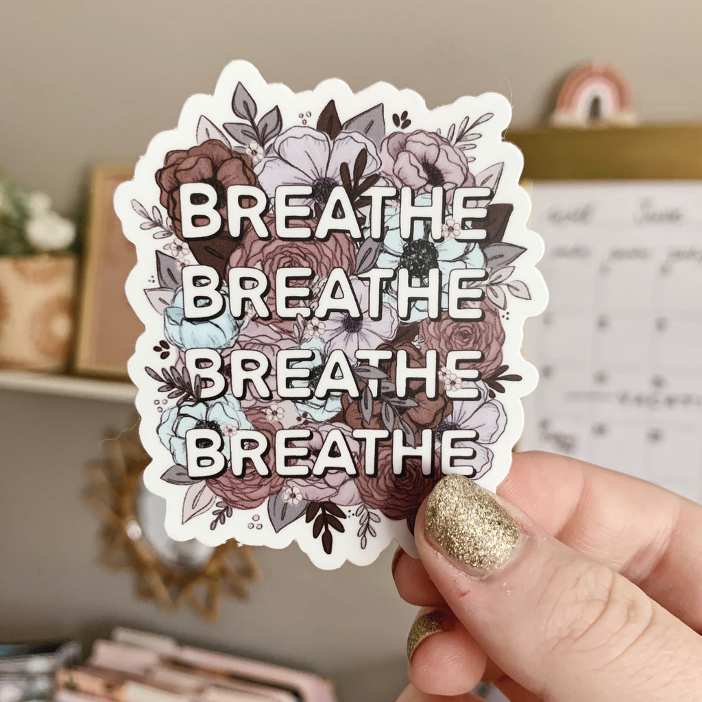 Floral Breathe Sticker