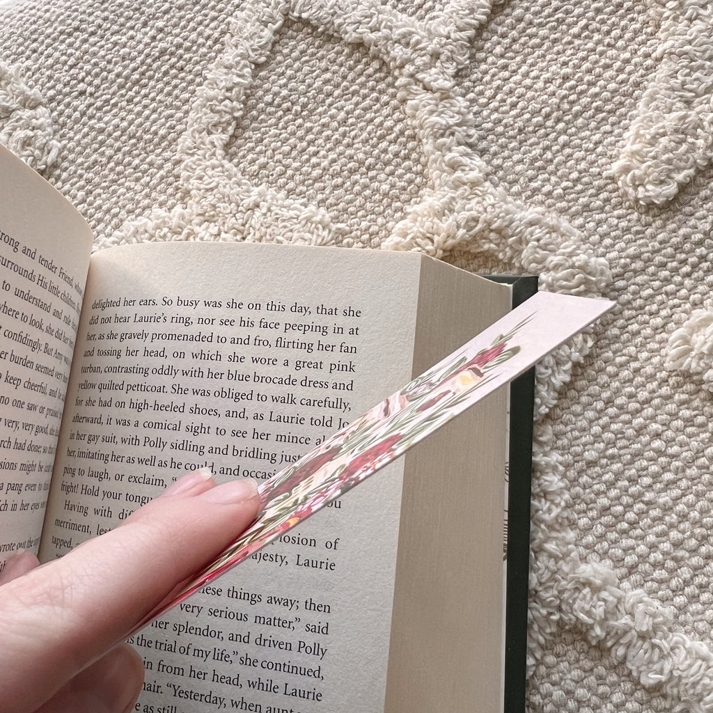 Rose Book Set Double Sided Bookmark