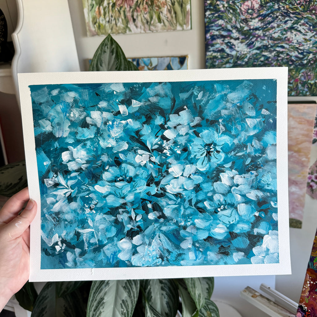 Original Ella’s Abstract Garden Art Paper No. 5