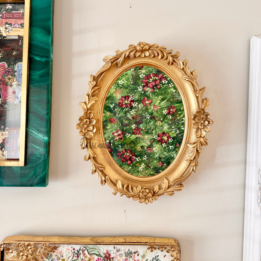 Ella’s Country Christmas Florals Art Print