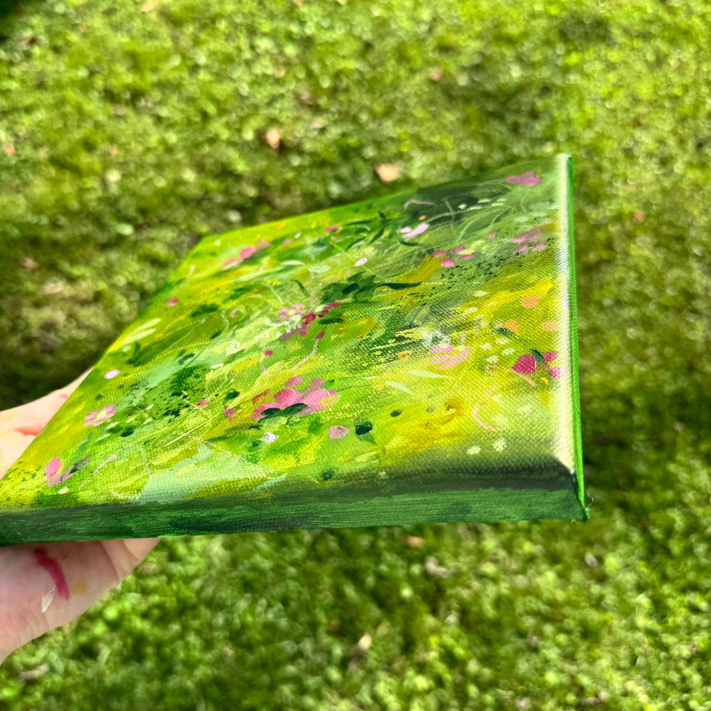 Overgrown Garden Original Painted Canvas #4