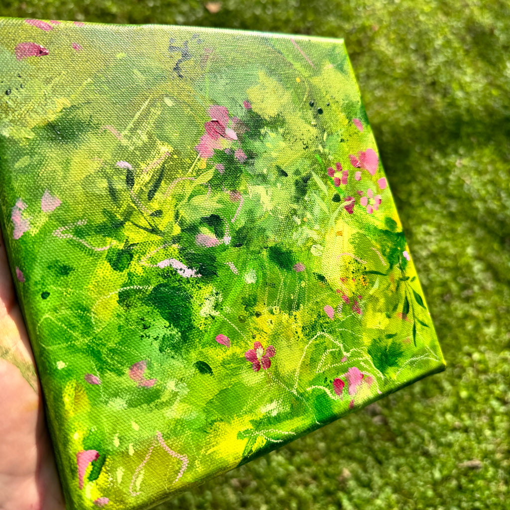 Overgrown Garden Original Painted Canvas #3