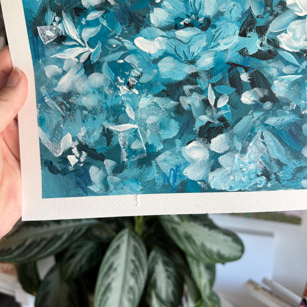 Original Ella’s Abstract Garden Art Paper No. 5