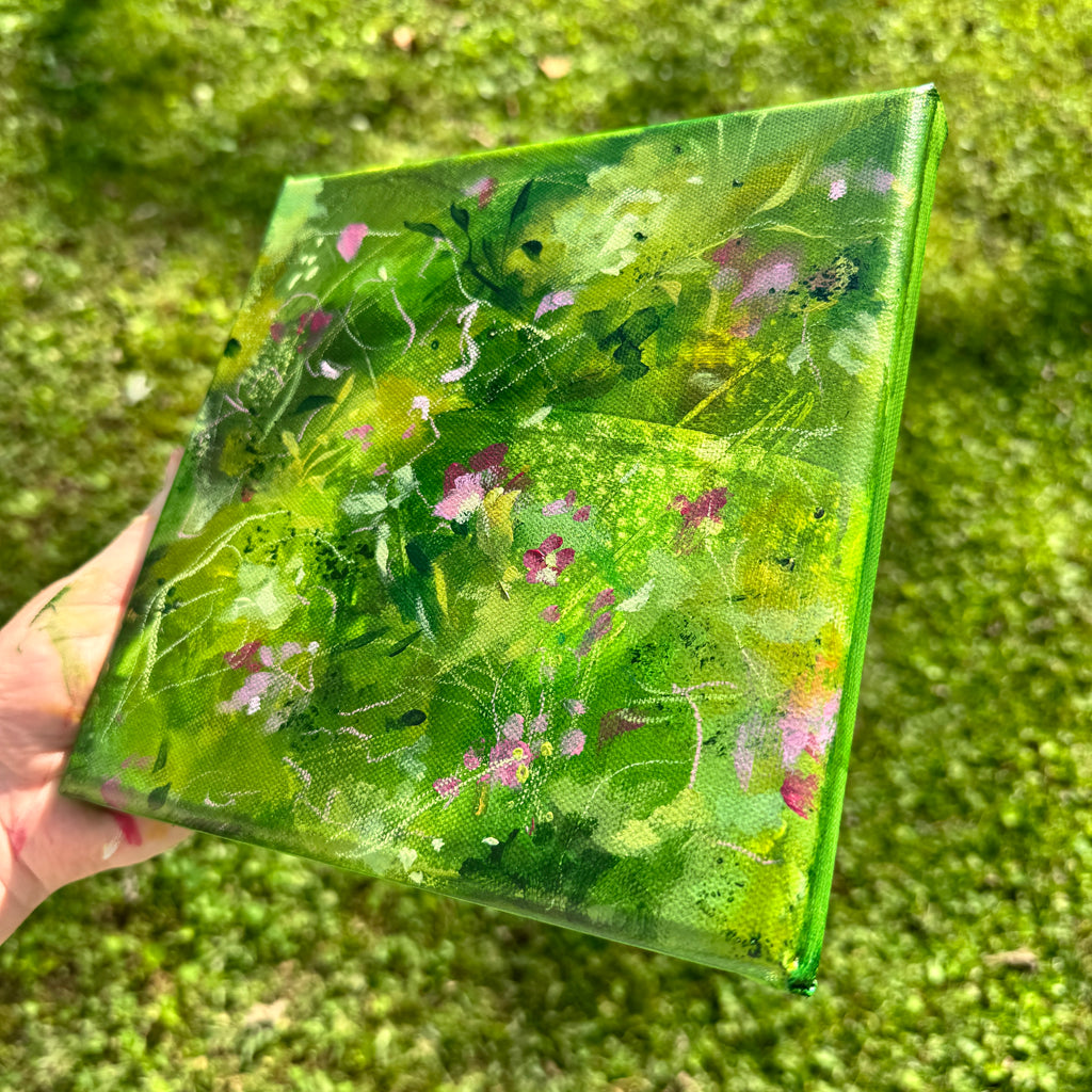Overgrown Garden Original Painted Canvas #1