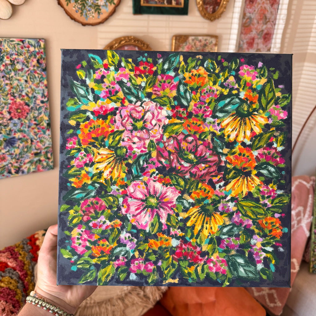 Floral Original Painted Canvas