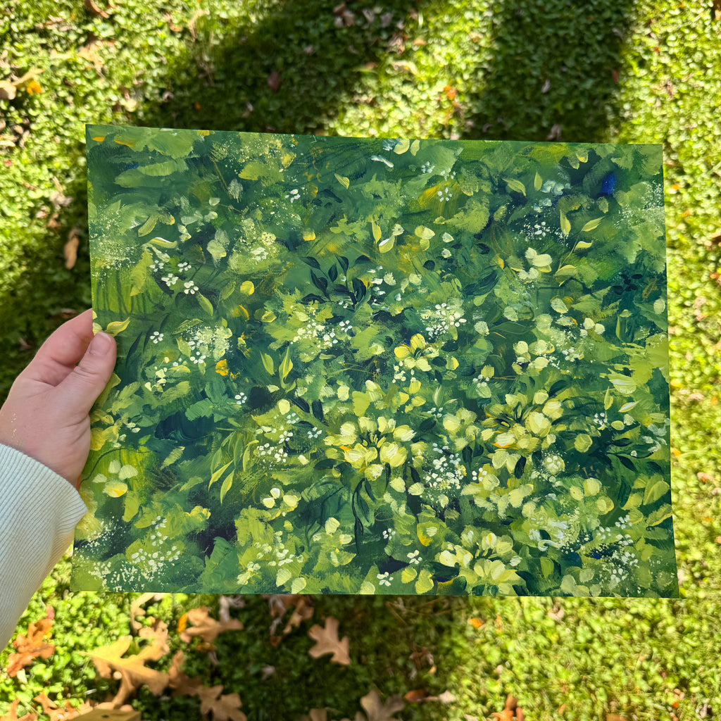 Original Ella’s Abstract Garden Art Paper