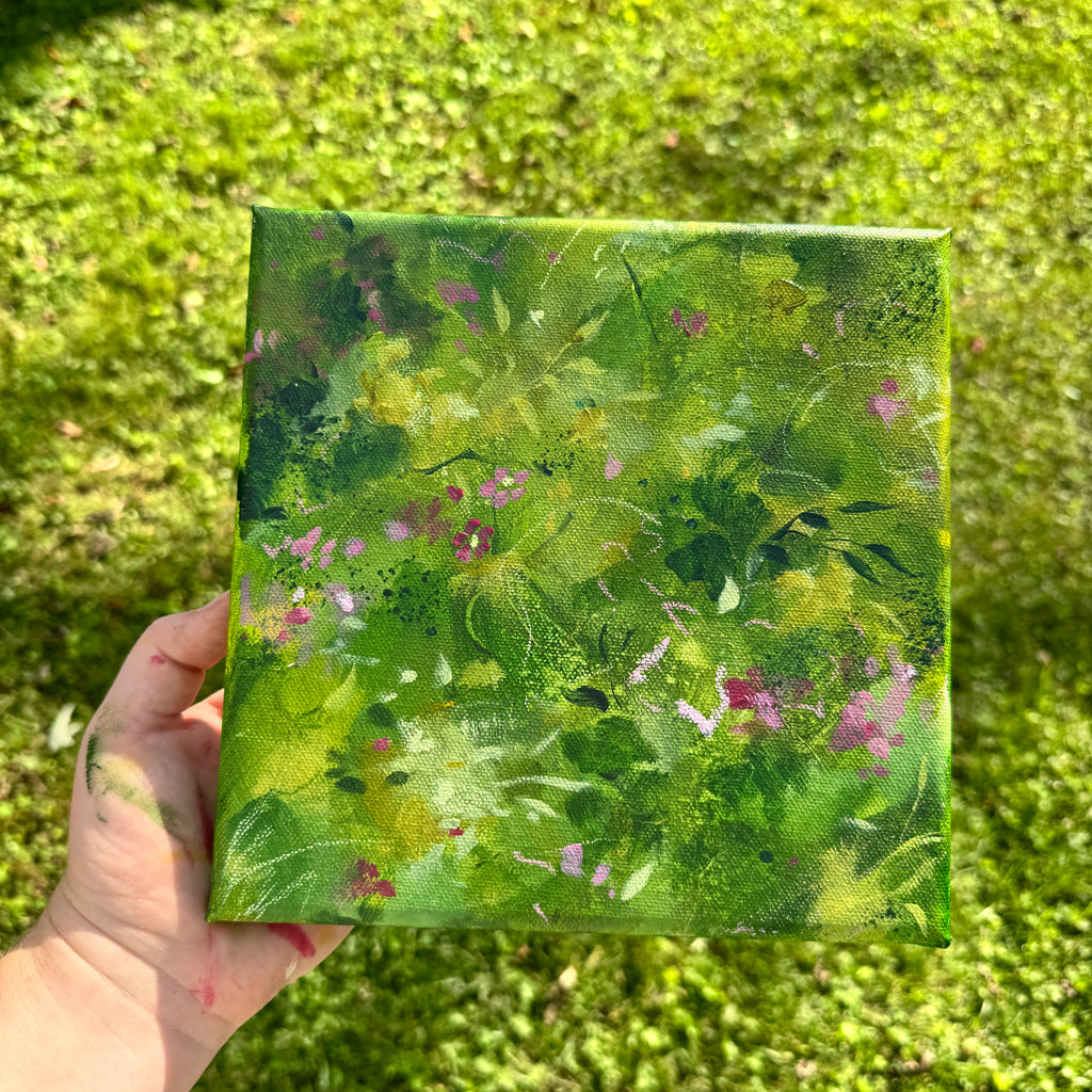 Overgrown Garden Original Painted Canvas #5