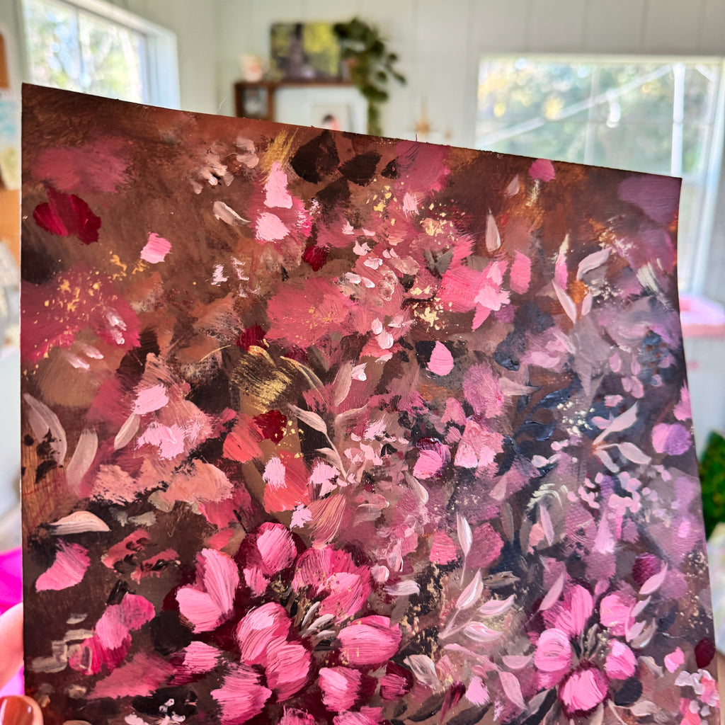 Original Ella’s Fall Abstract Garden Art Paper