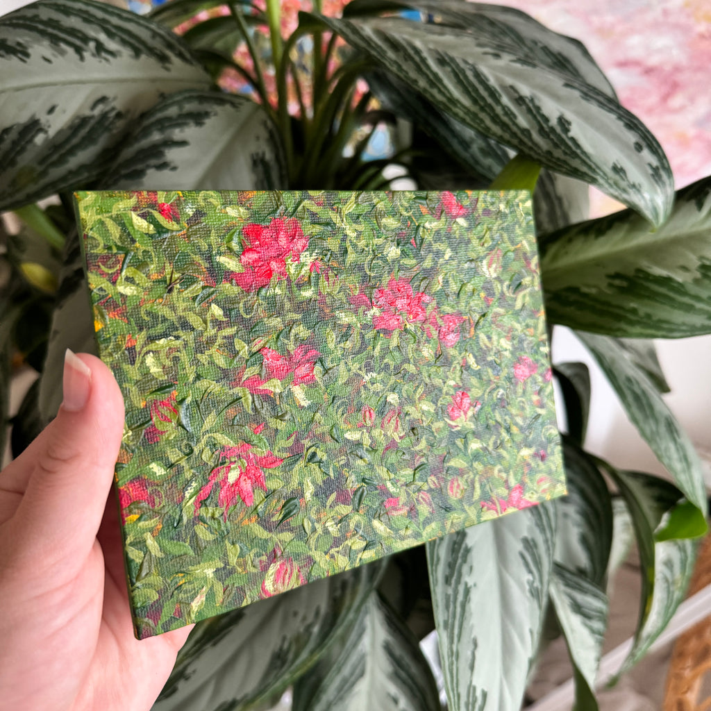 Floral Original Painted Flat Canvas No. 3
