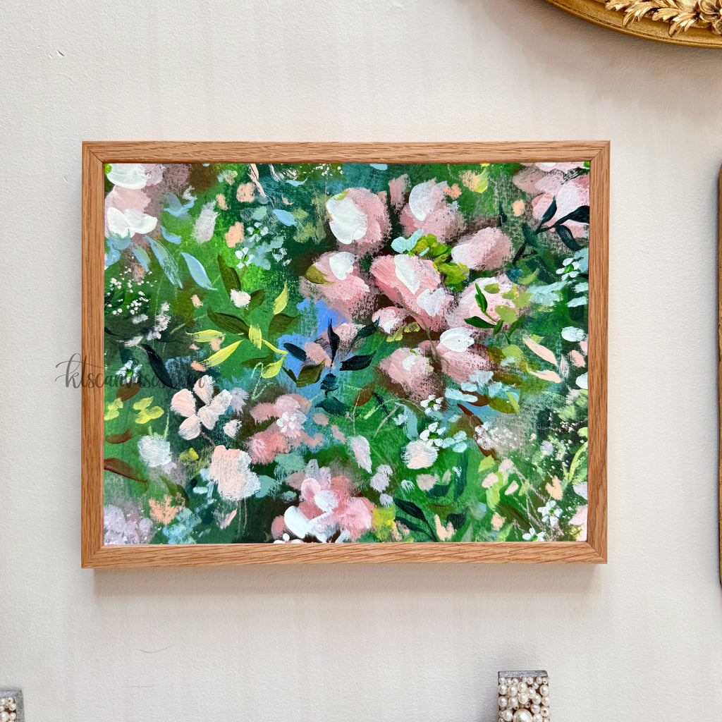 Ella’s Soft Pink Florals Art Print Set