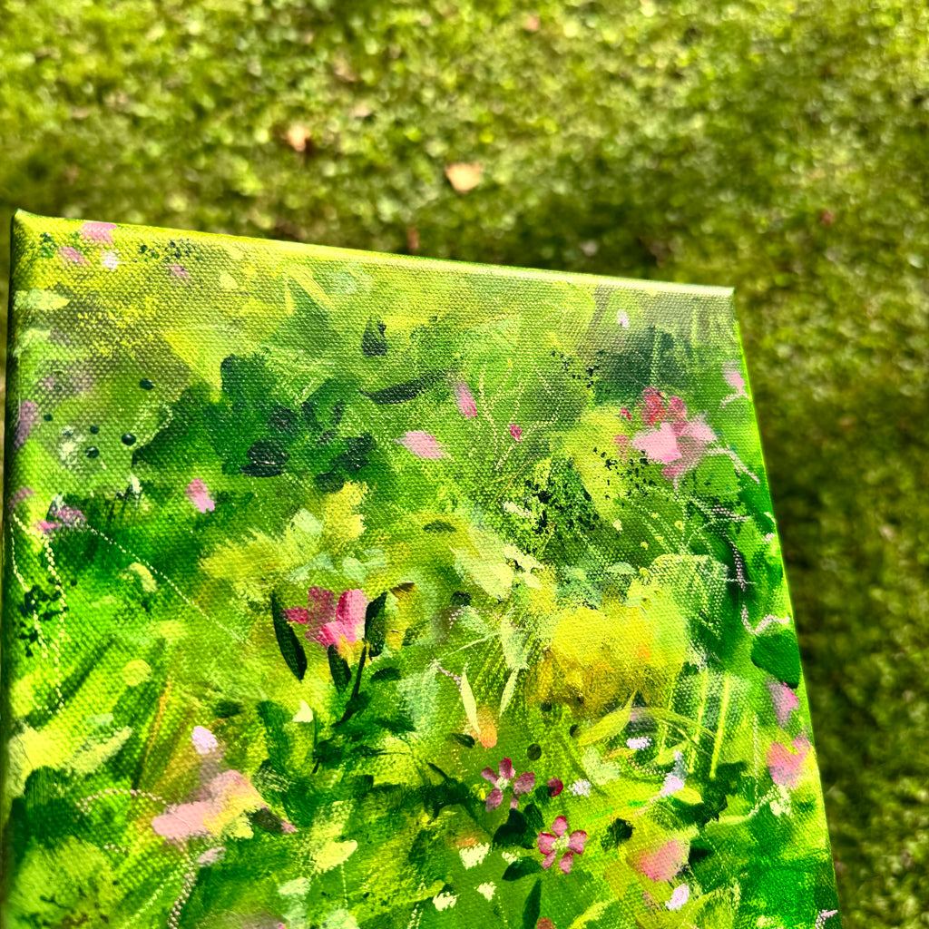 Overgrown Garden Original Painted Canvas #8