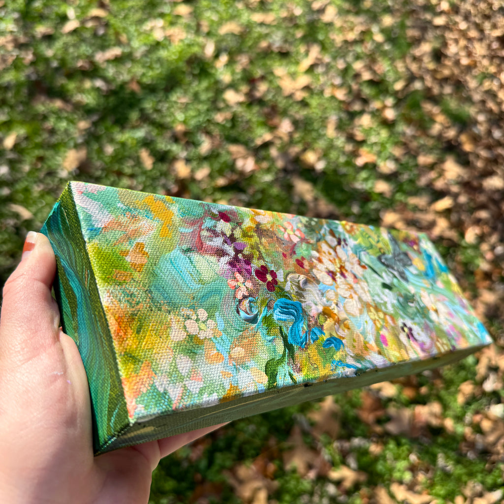 Butterfly Garden Original Painted Canvas #5