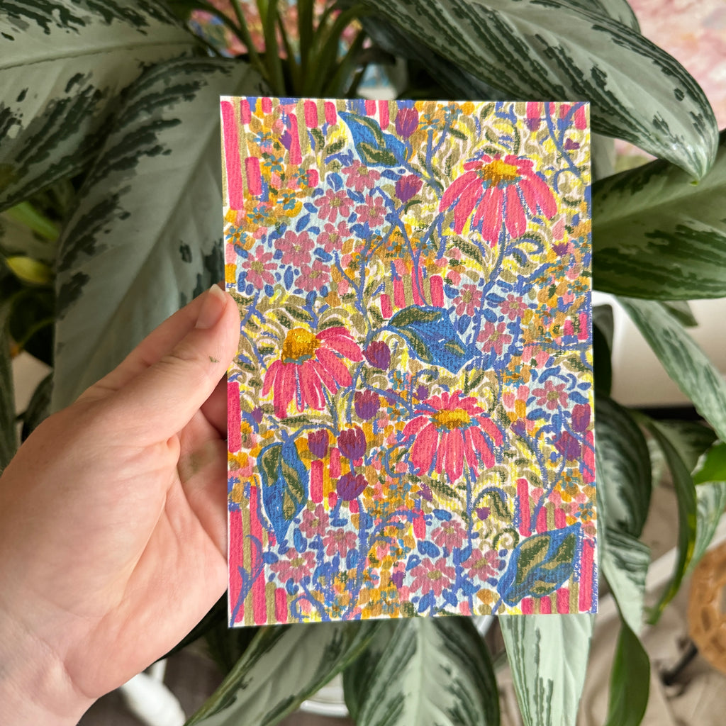 Floral Original Painted Art Paper No. 2