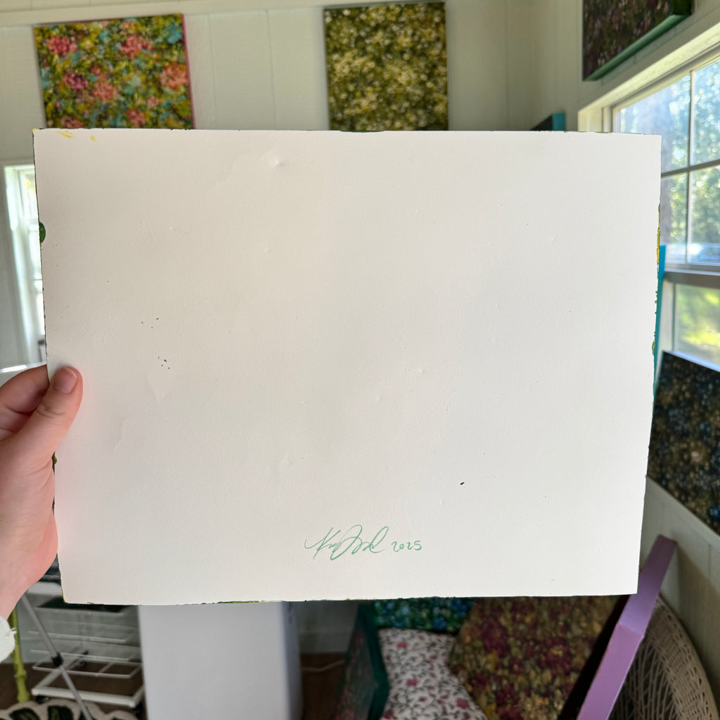 Original Ella’s Abstract Garden Art Paper