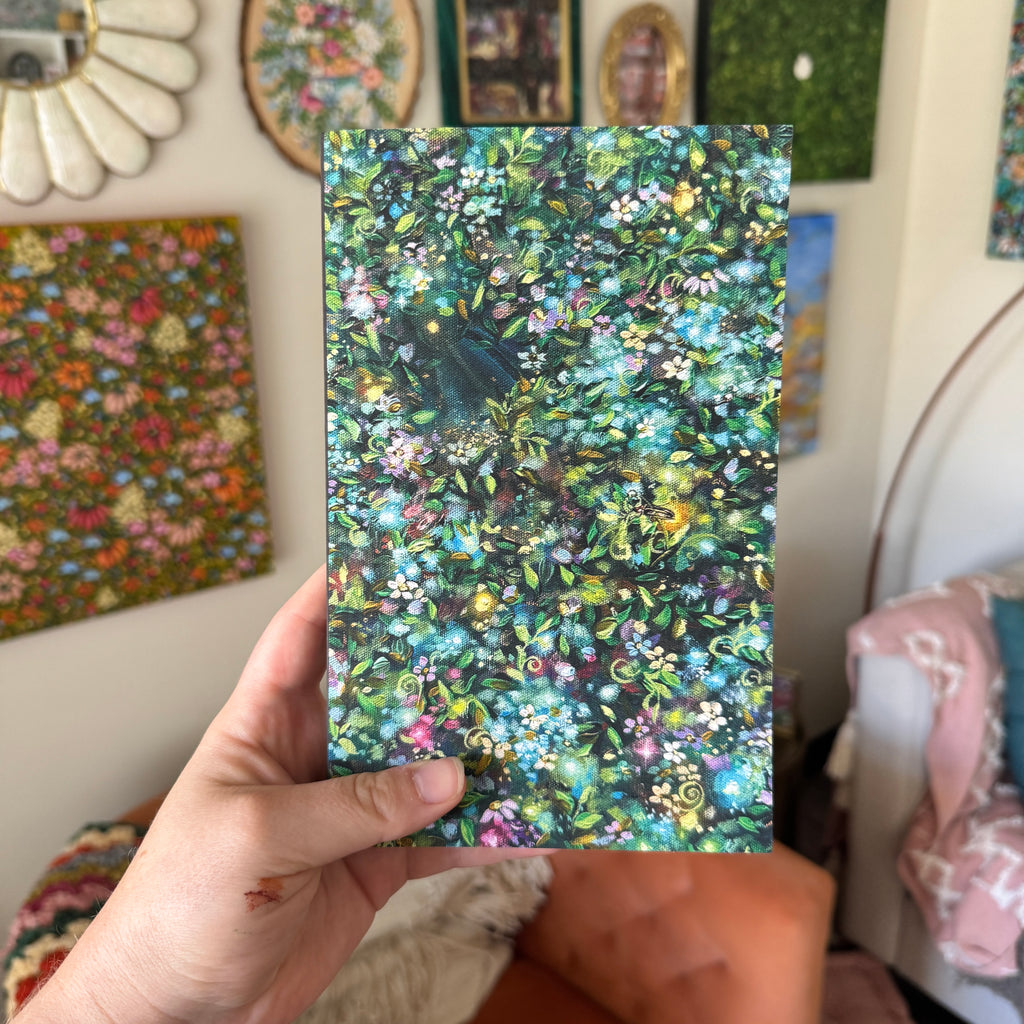 Fairy Forest Glow Florals LINED Softcover Notebook