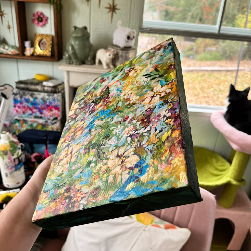 Butterfly Garden Original Painted Canvas #7
