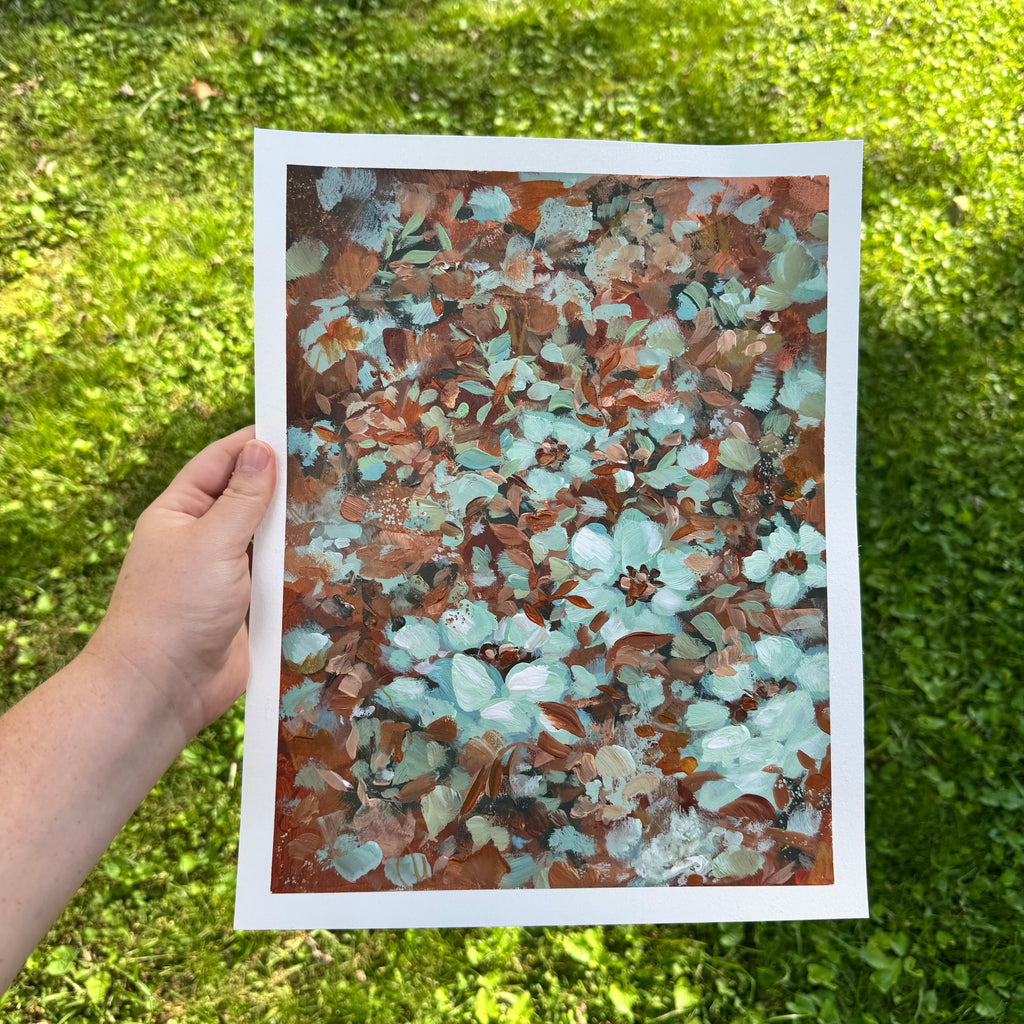Original Ella’s Abstract Garden Art Paper No. 7