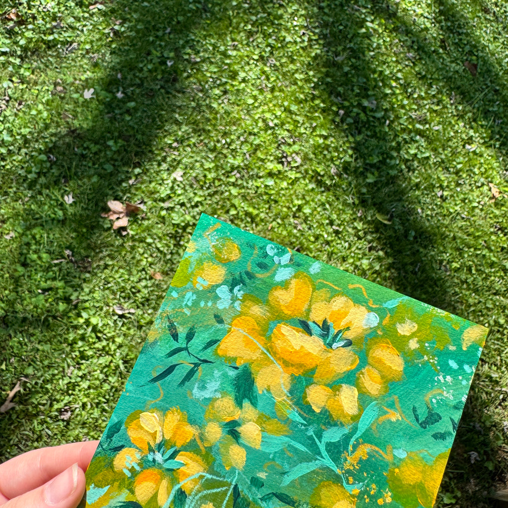 Original Citrus Florals Art Paper No. 3