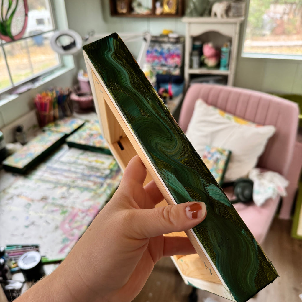 Butterfly Garden Original Painted Canvas #4