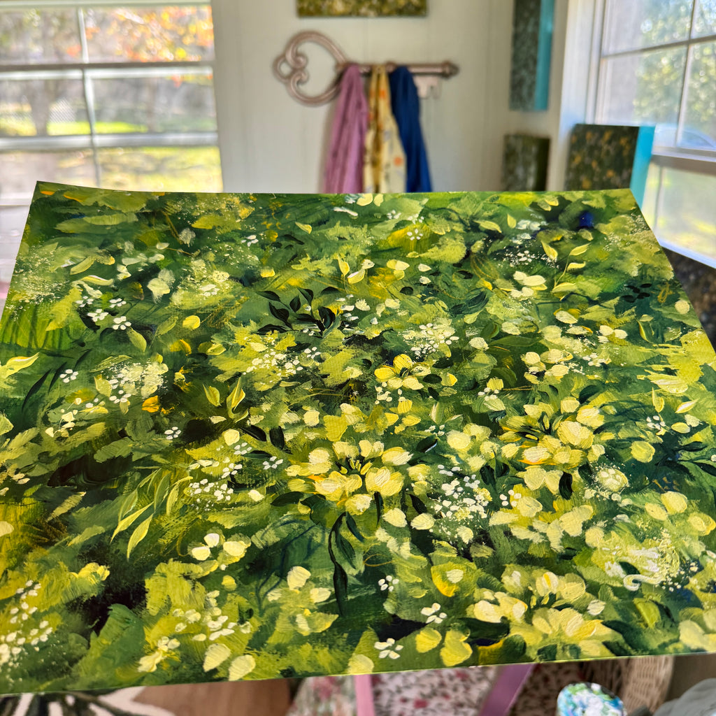 Original Ella’s Abstract Garden Art Paper