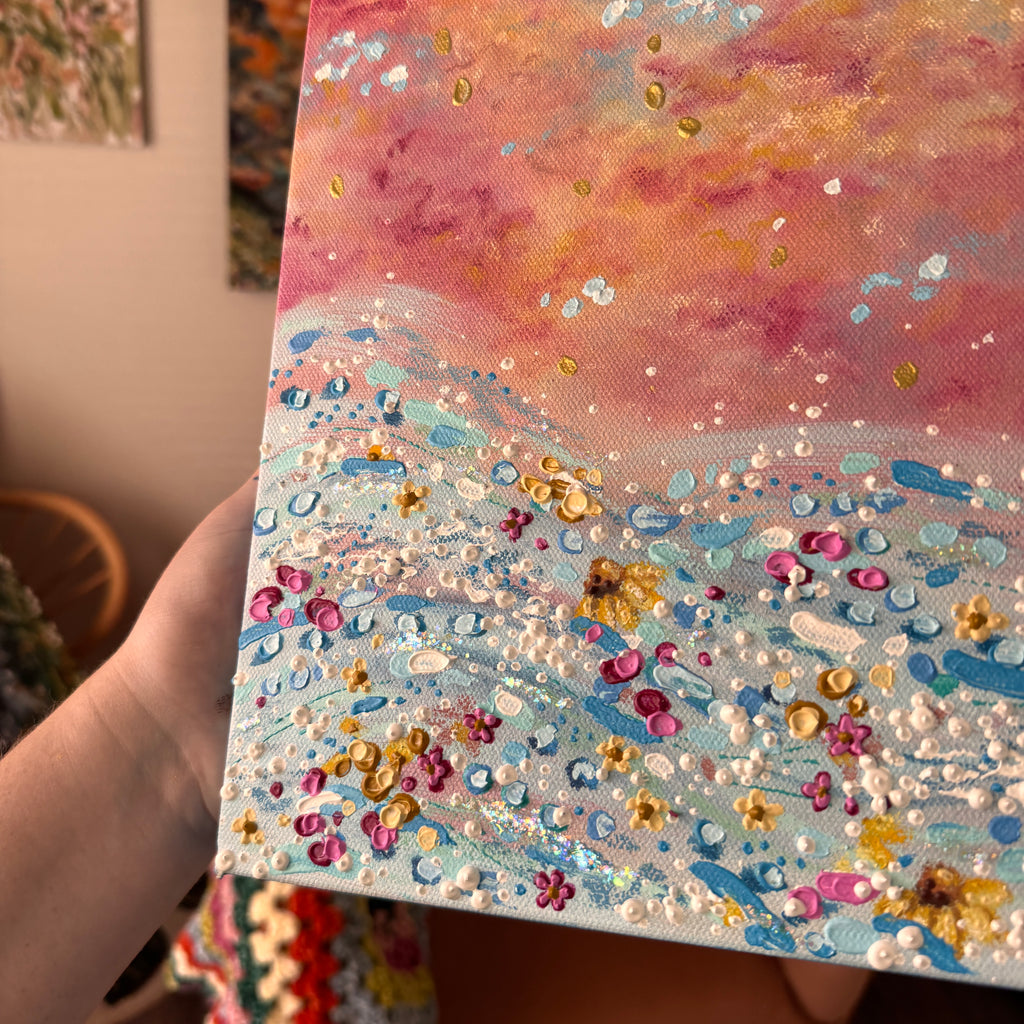 Floral Sea Original Painted Canvas No. 4