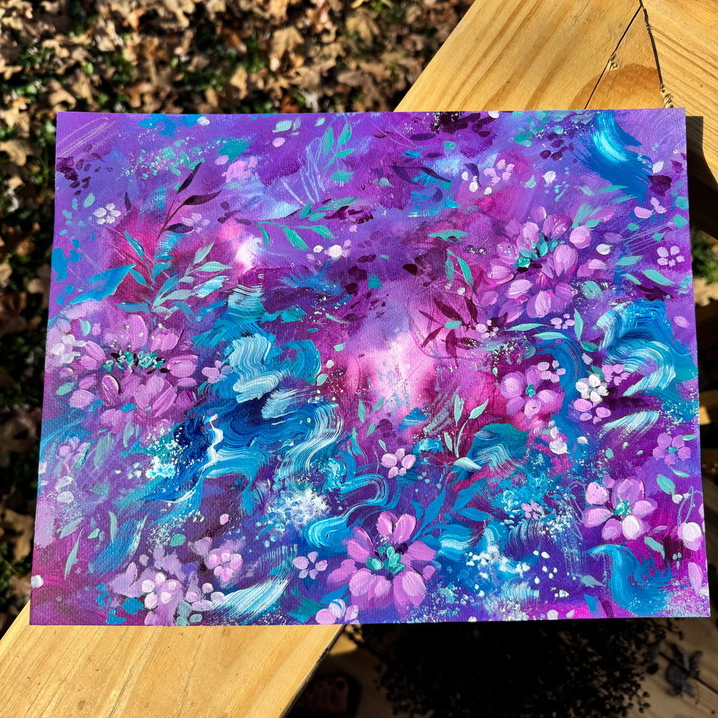 Original Ella’s Magical Abstract Garden Art Paper