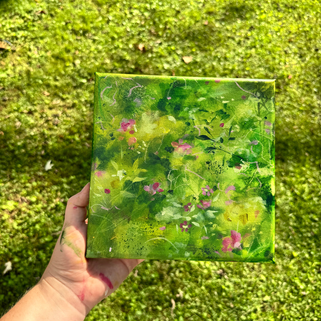 Overgrown Garden Original Painted Canvas #7