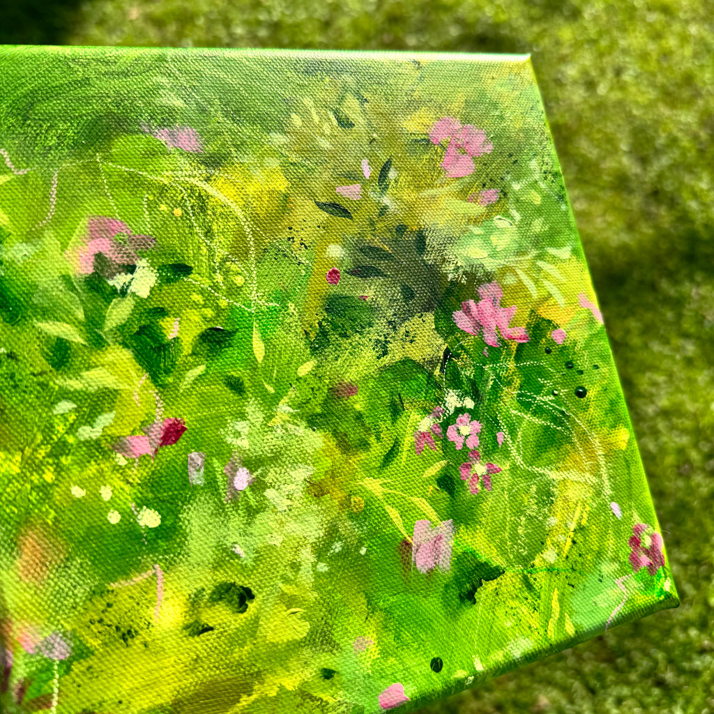 Overgrown Garden Original Painted Canvas #2