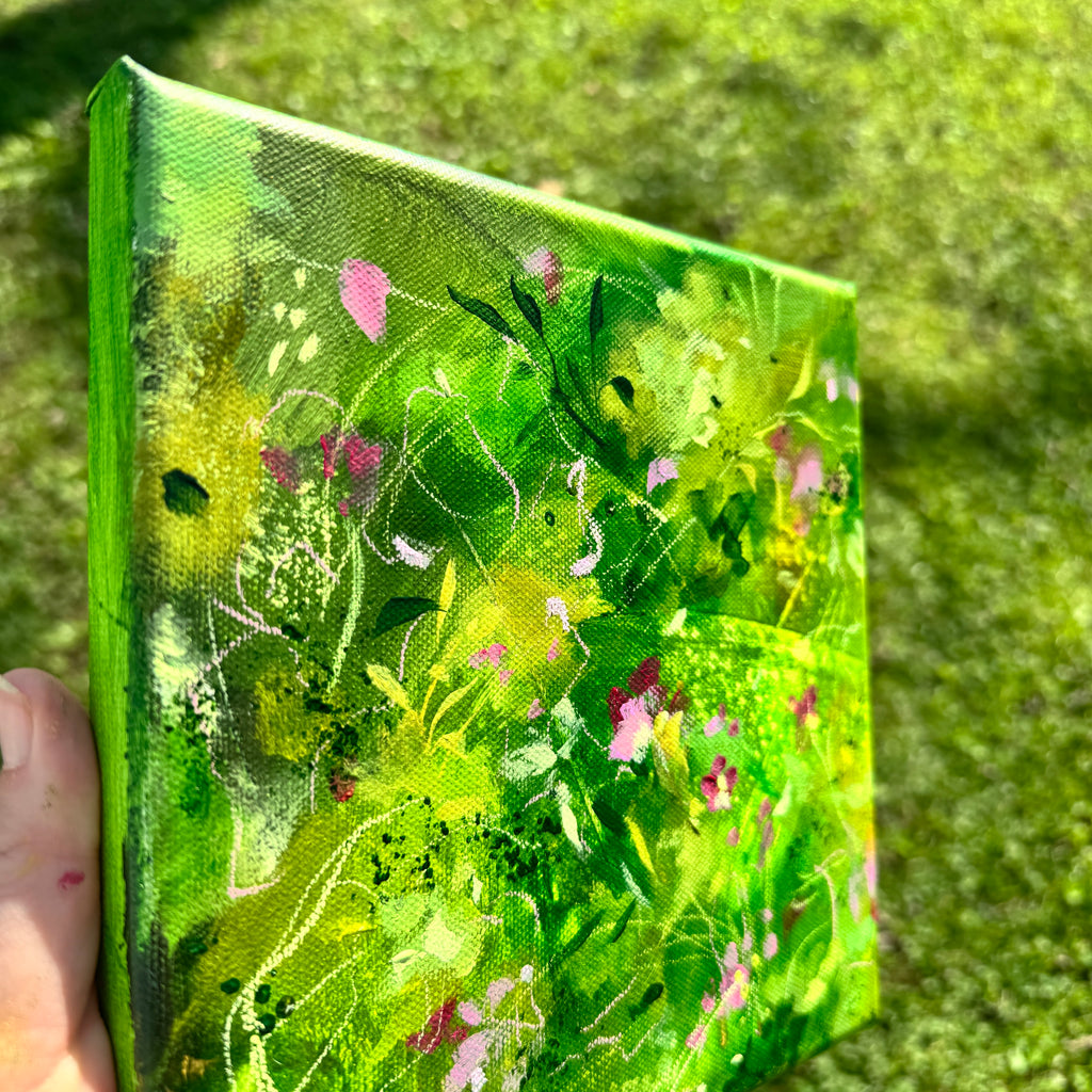 Overgrown Garden Original Painted Canvas #1
