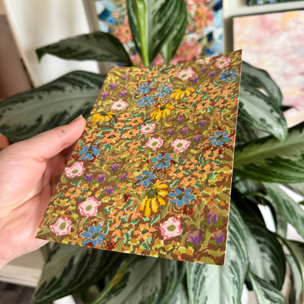 Floral Original Painted Art Paper No. 1