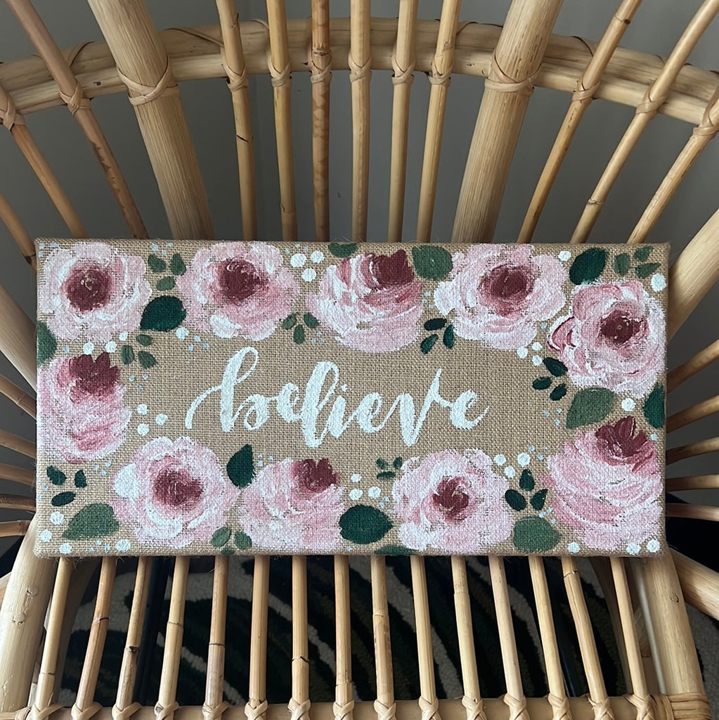 Floral Original Painted Canvas #5 (FROM THE VAULT)