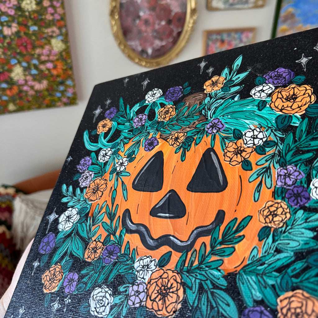 2022 Original Painted Pumpkin Canvas