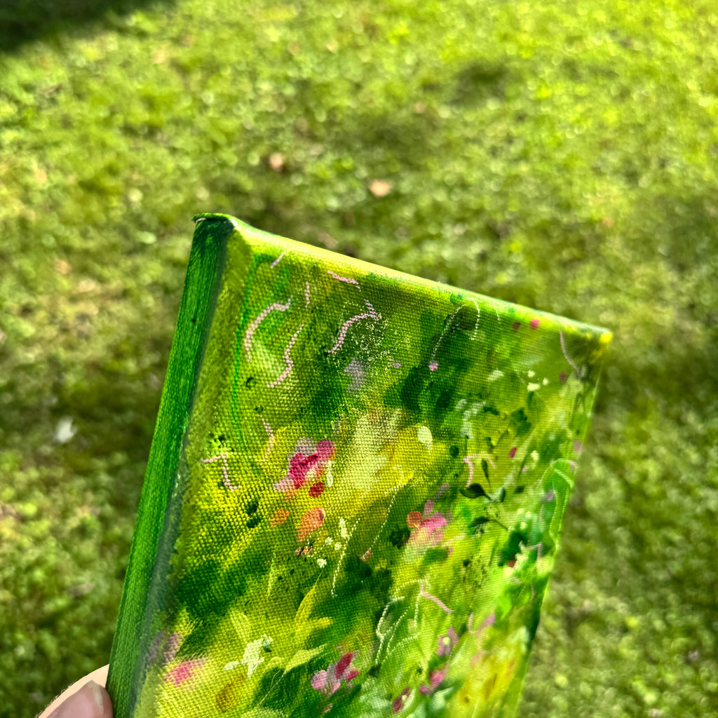 Overgrown Garden Original Painted Canvas #7