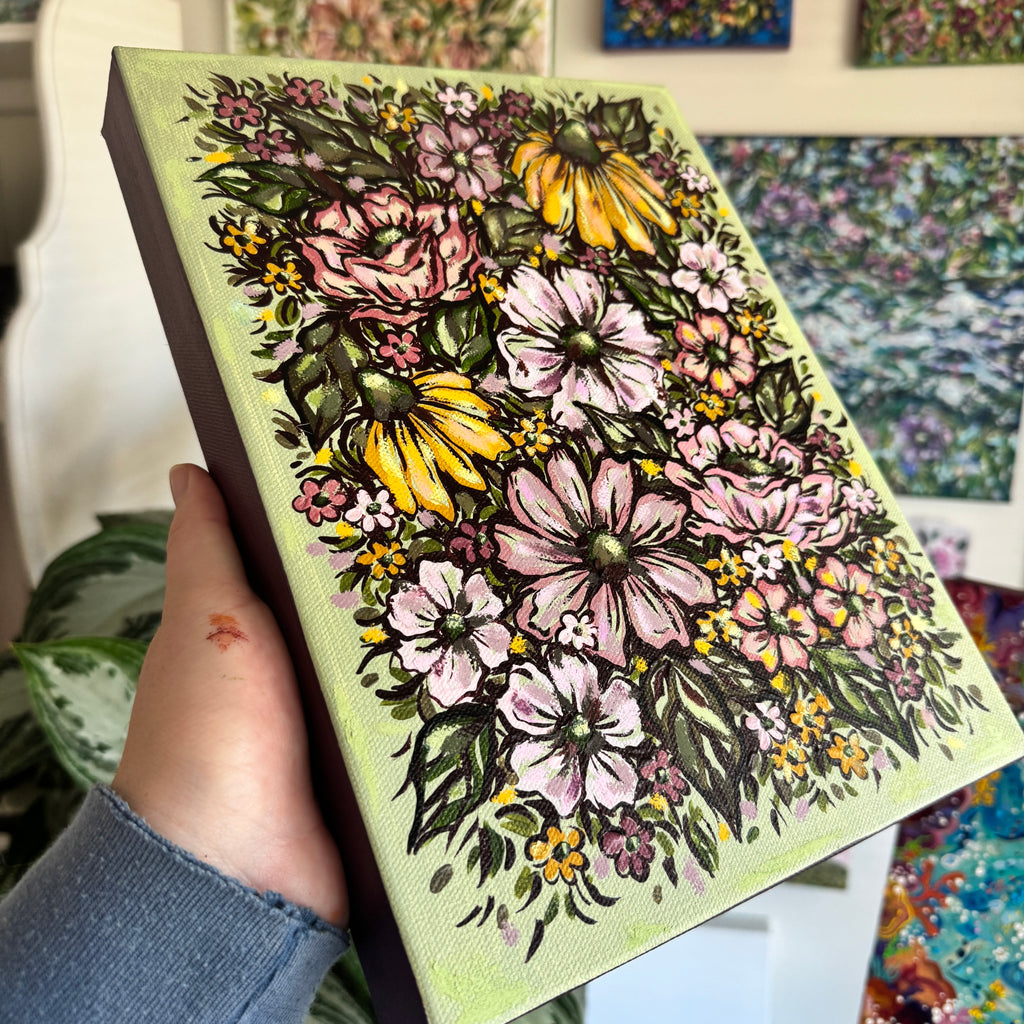 Floral Original Painted Canvas No. 26
