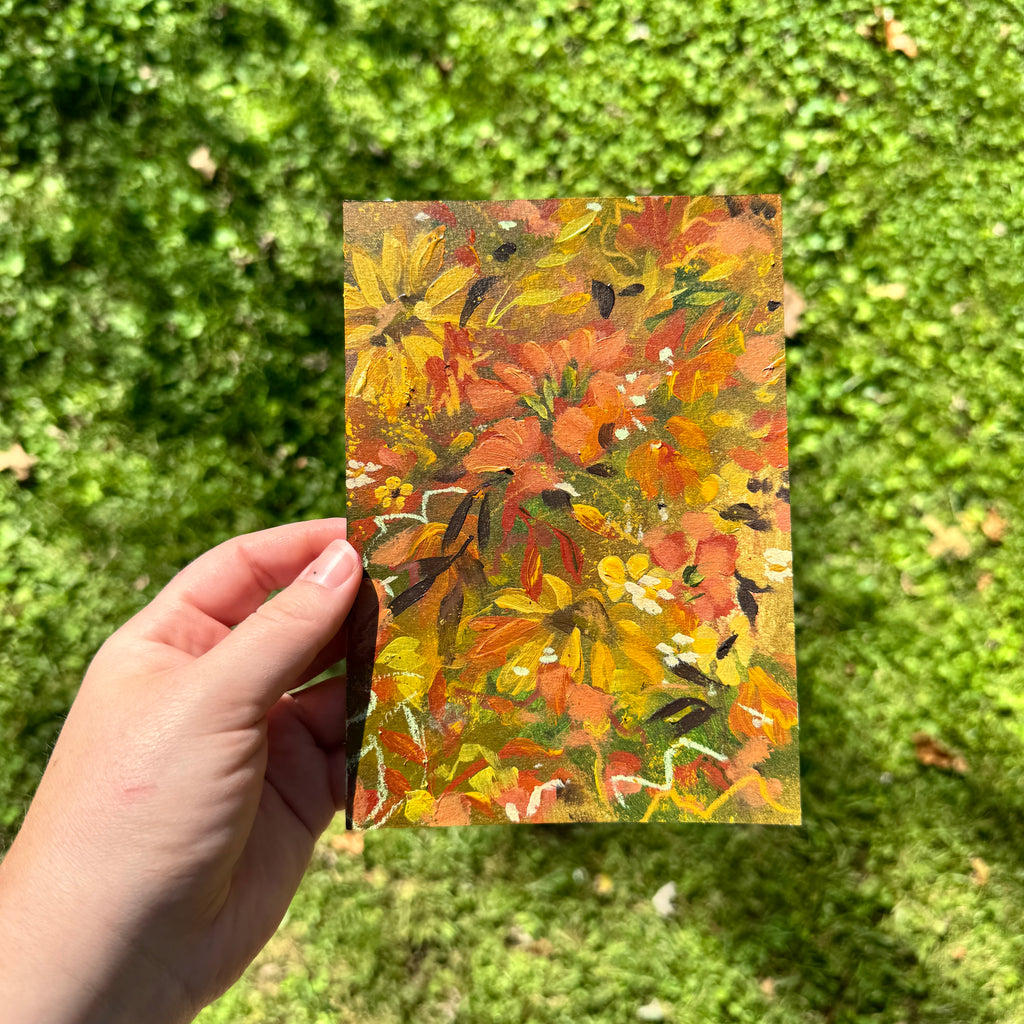 Original Fall Foliage Florals Art Paper No. 10