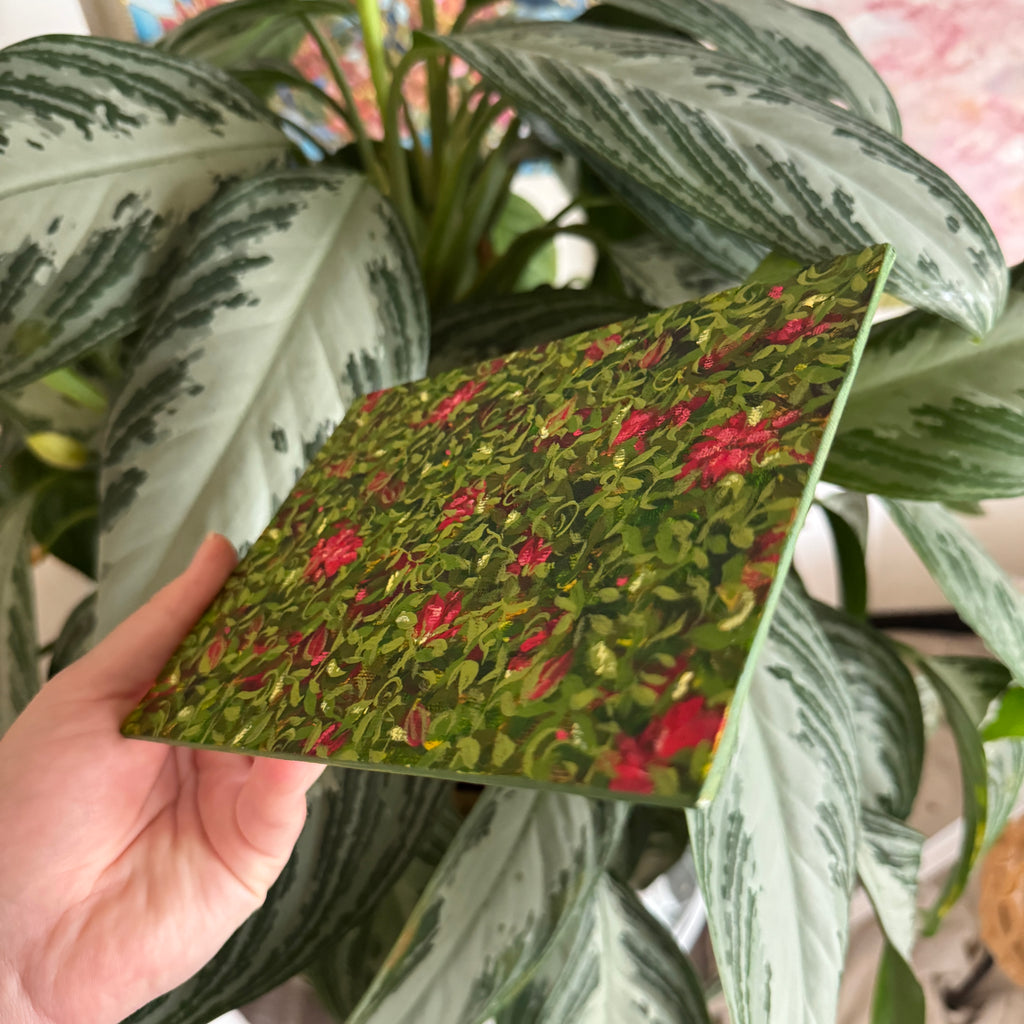 Floral Original Painted Flat Canvas No. 5