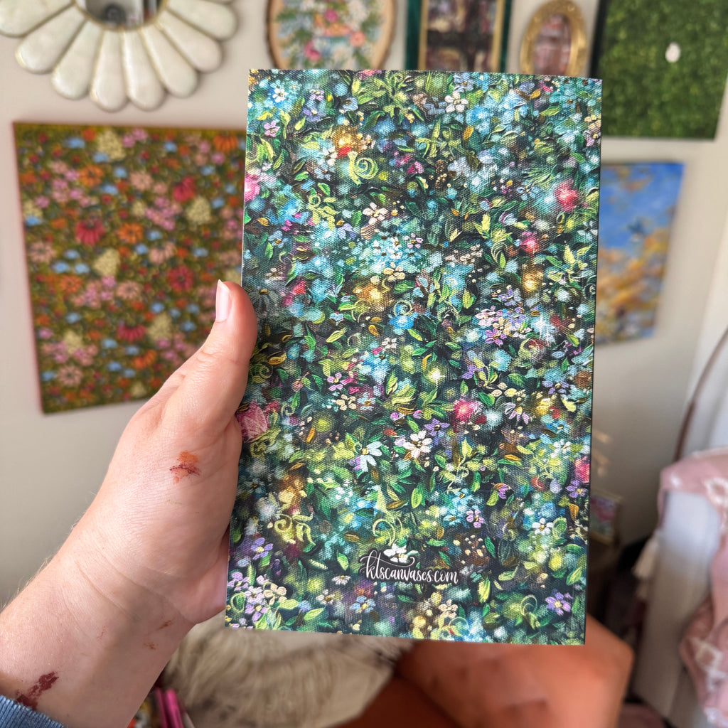Fairy Forest Glow Florals LINED Softcover Notebook
