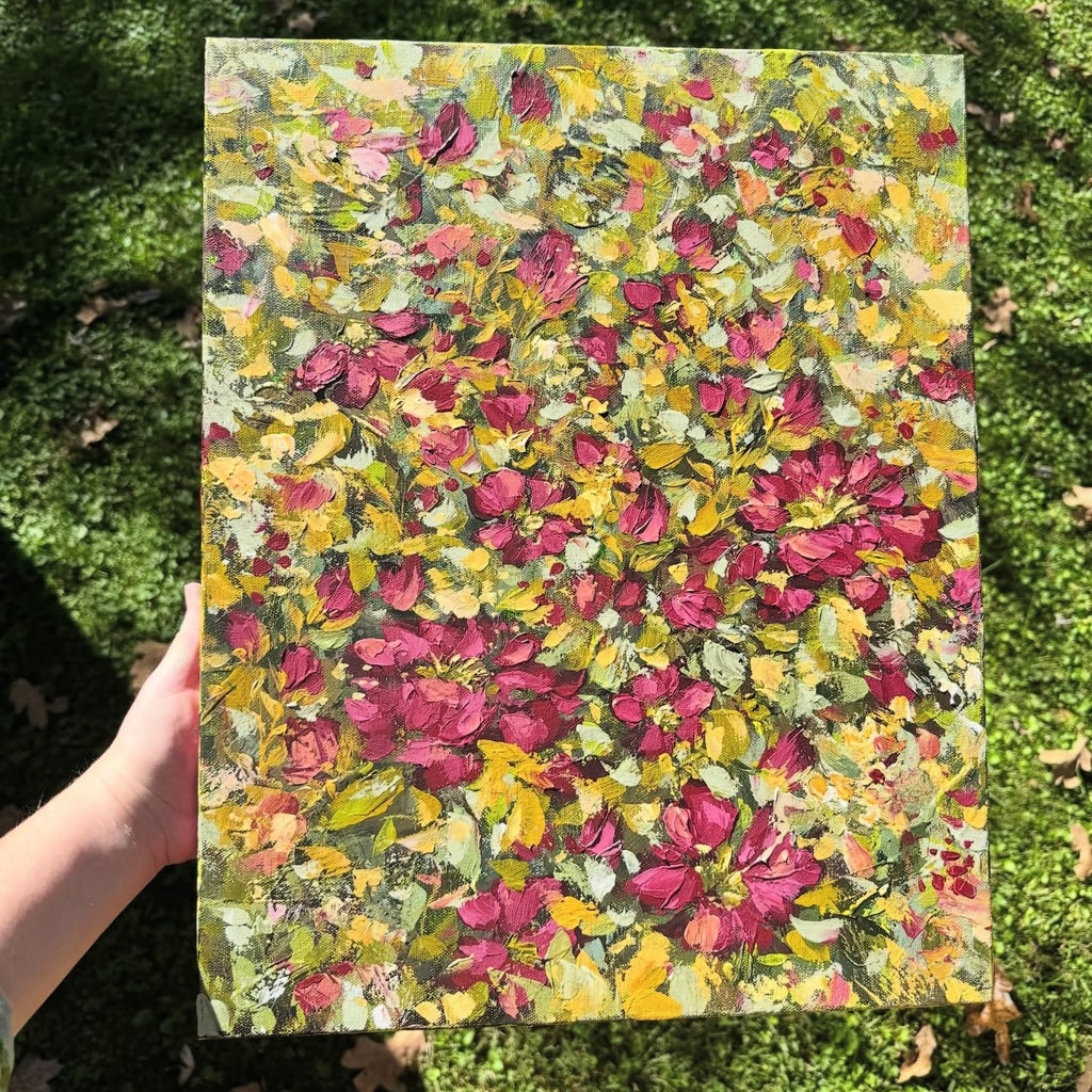 Floral Original Painted Canvas