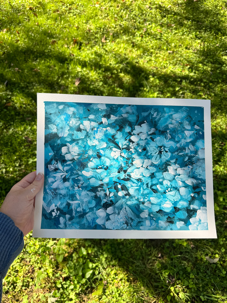 Original Ella’s Abstract Garden Art Paper No. 5