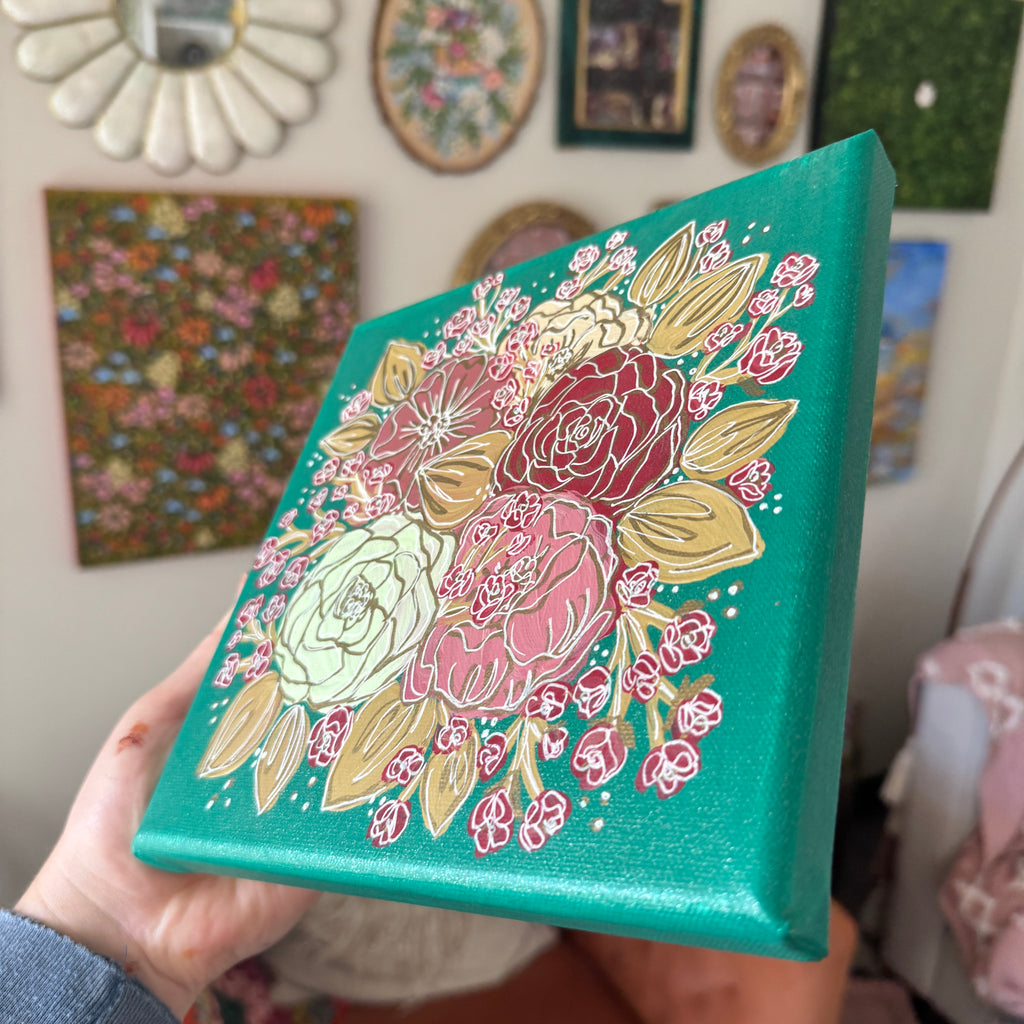 2022 Floral Original Painted Canvas No. 30
