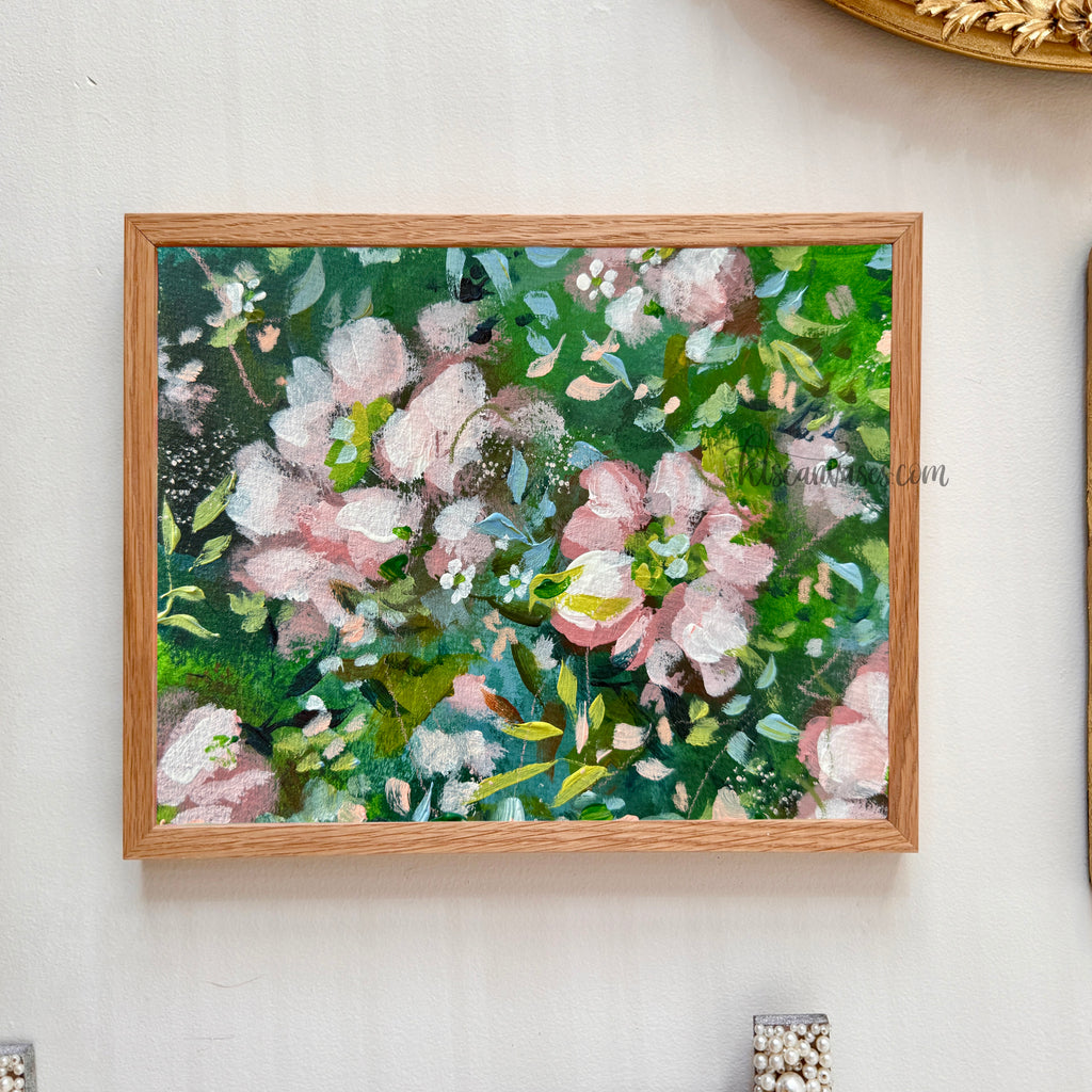 Ella’s Soft Pink Florals Art Print Set