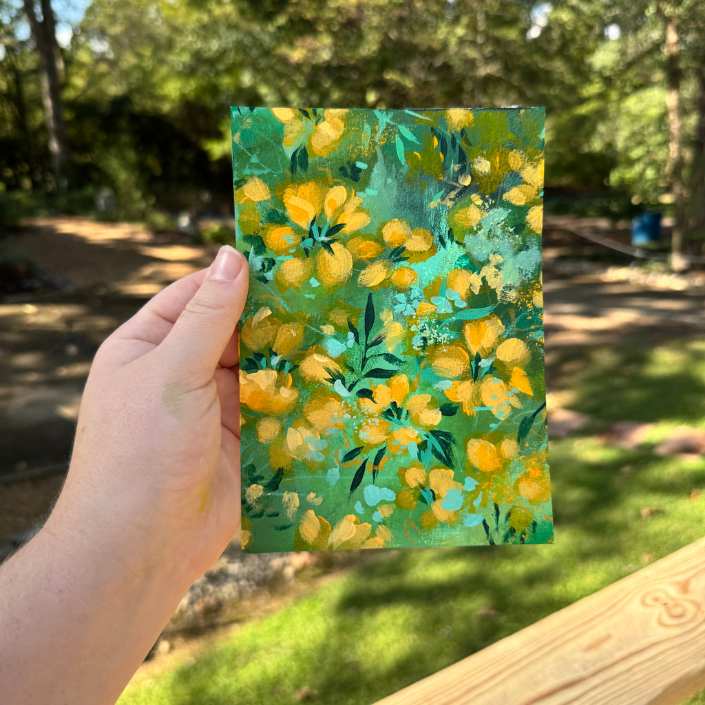 Original Citrus Florals Art Paper No. 7